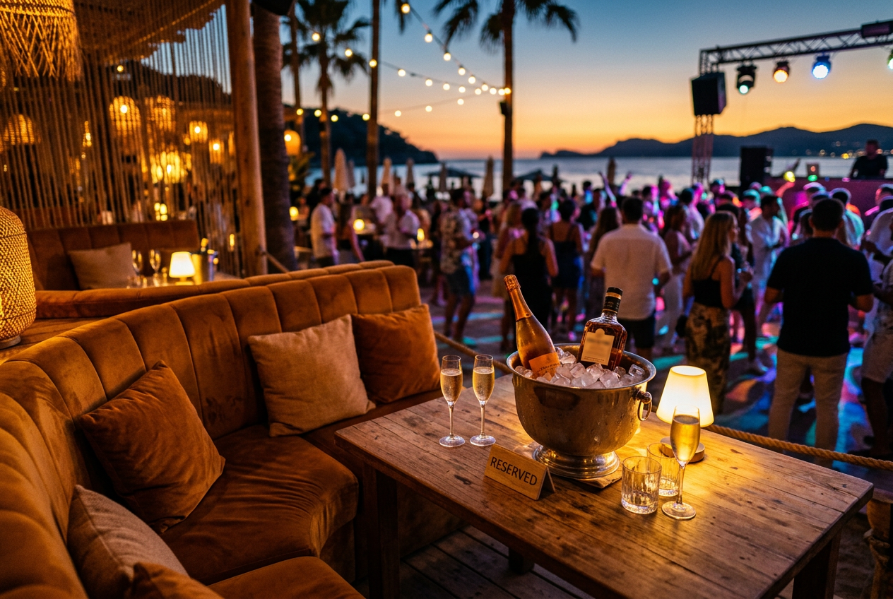 VIP-Tisch am Dancefloor